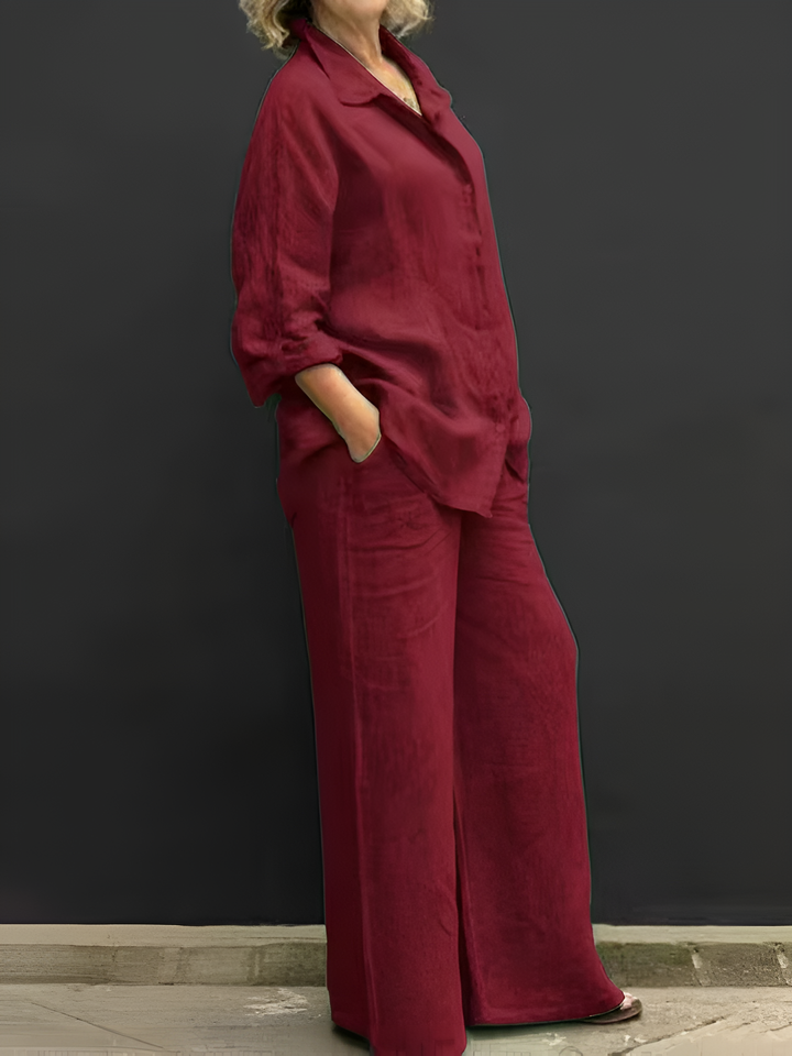 Carmen™ - ELEGANT SHIRT SUIT WITH SOPHISTICATED STYLE