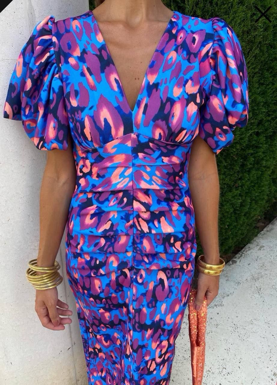 Élodie™ - LONG AND COLORFUL DRESS WITH VIBRANT PATTERNS