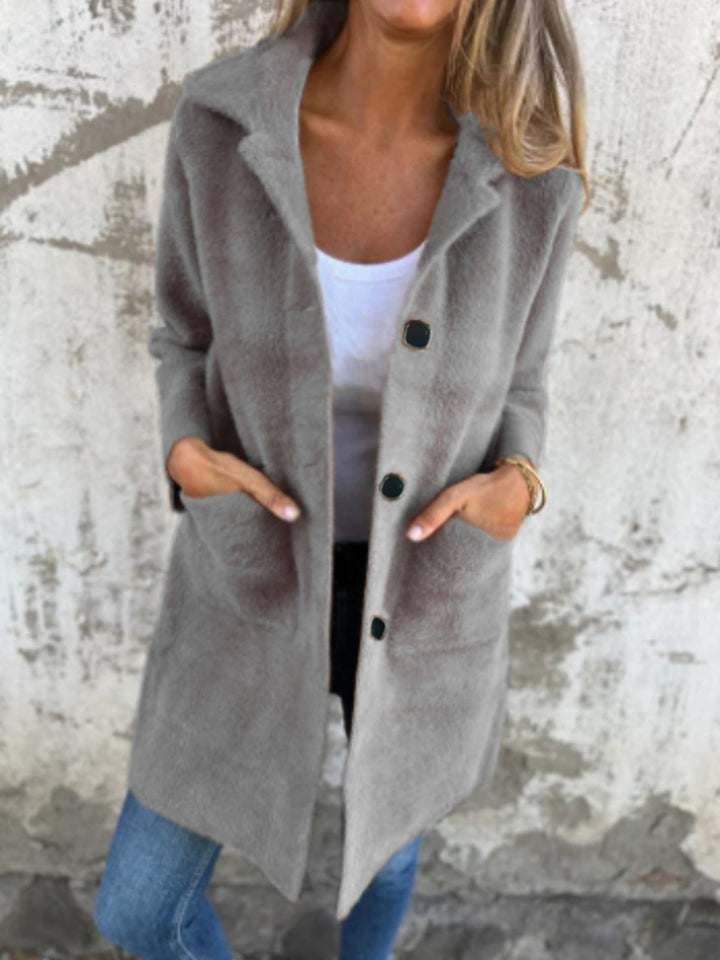 Ember™ - STYLISH SINGLE-BREASTED COAT WITH LAPELS