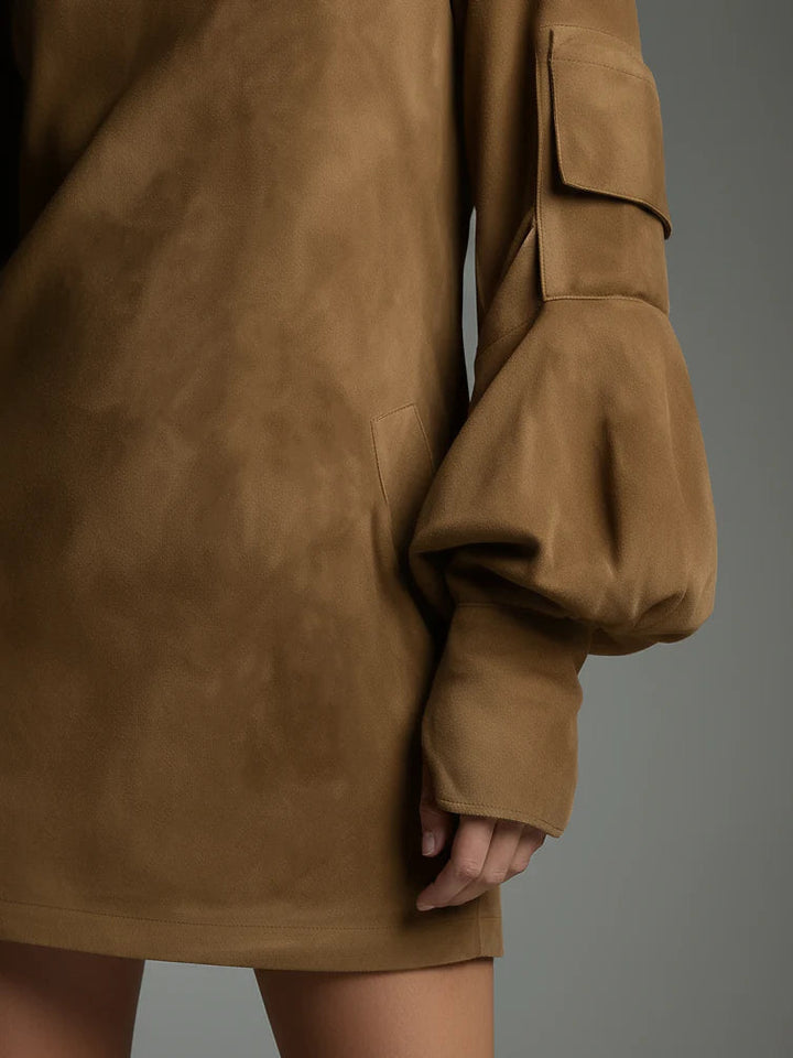 Elara™ – LUXE RELAXED MINI DRESS