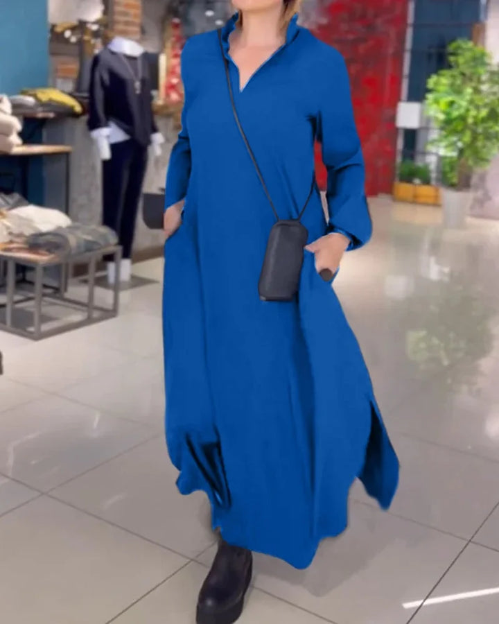 Vayla™ - FLOWY MAXI DRESS WITH SIDE SLITS