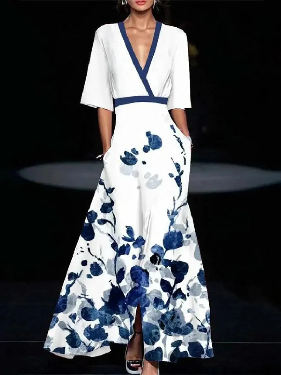 MIRIAM™ - ELEGANT SHORT-SLEEVED DRESS WITH A FLATTERING SILHOUETTE