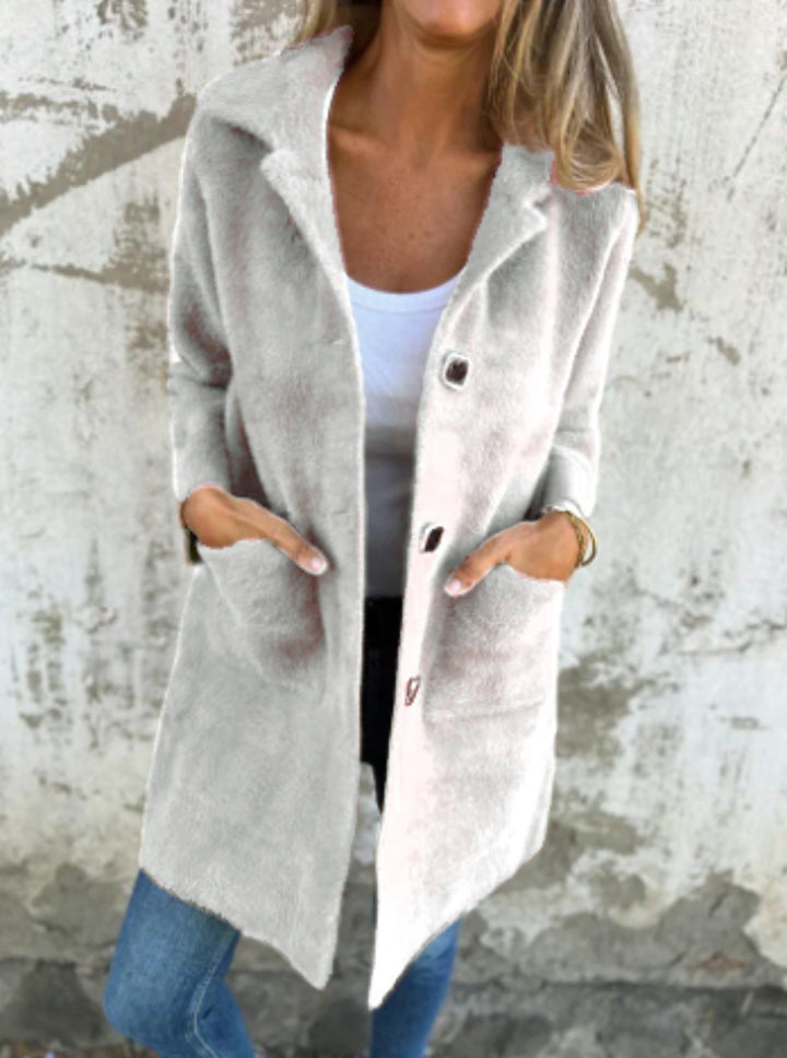 Ember™ - STYLISH SINGLE-BREASTED COAT WITH LAPELS
