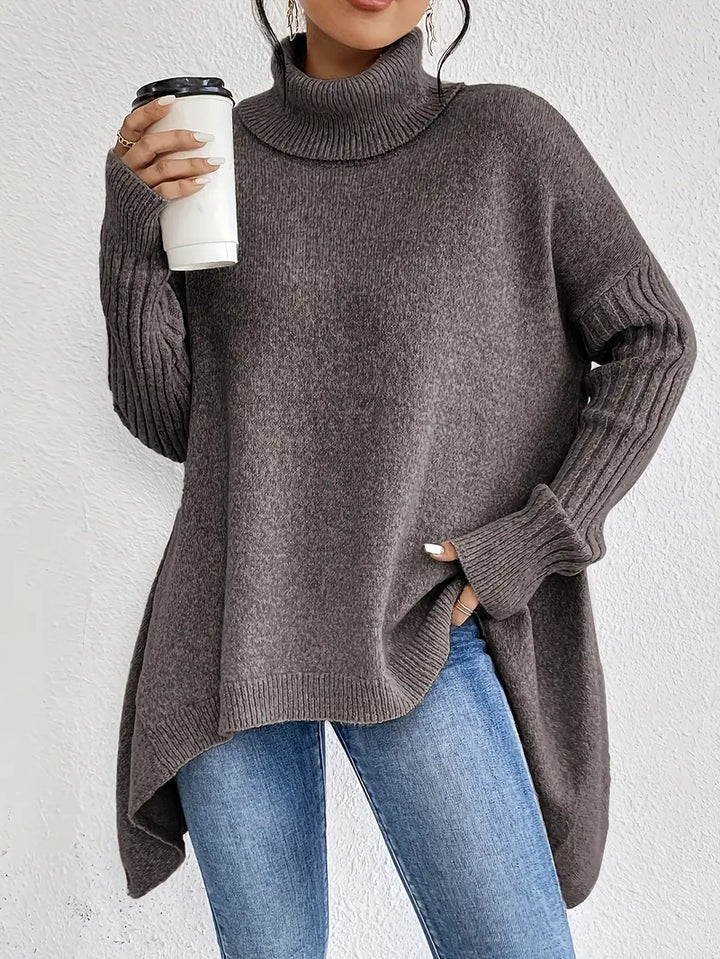Fallon™ - COZY LONG SLEEVE SWEATER WITH HIGH COLLAR