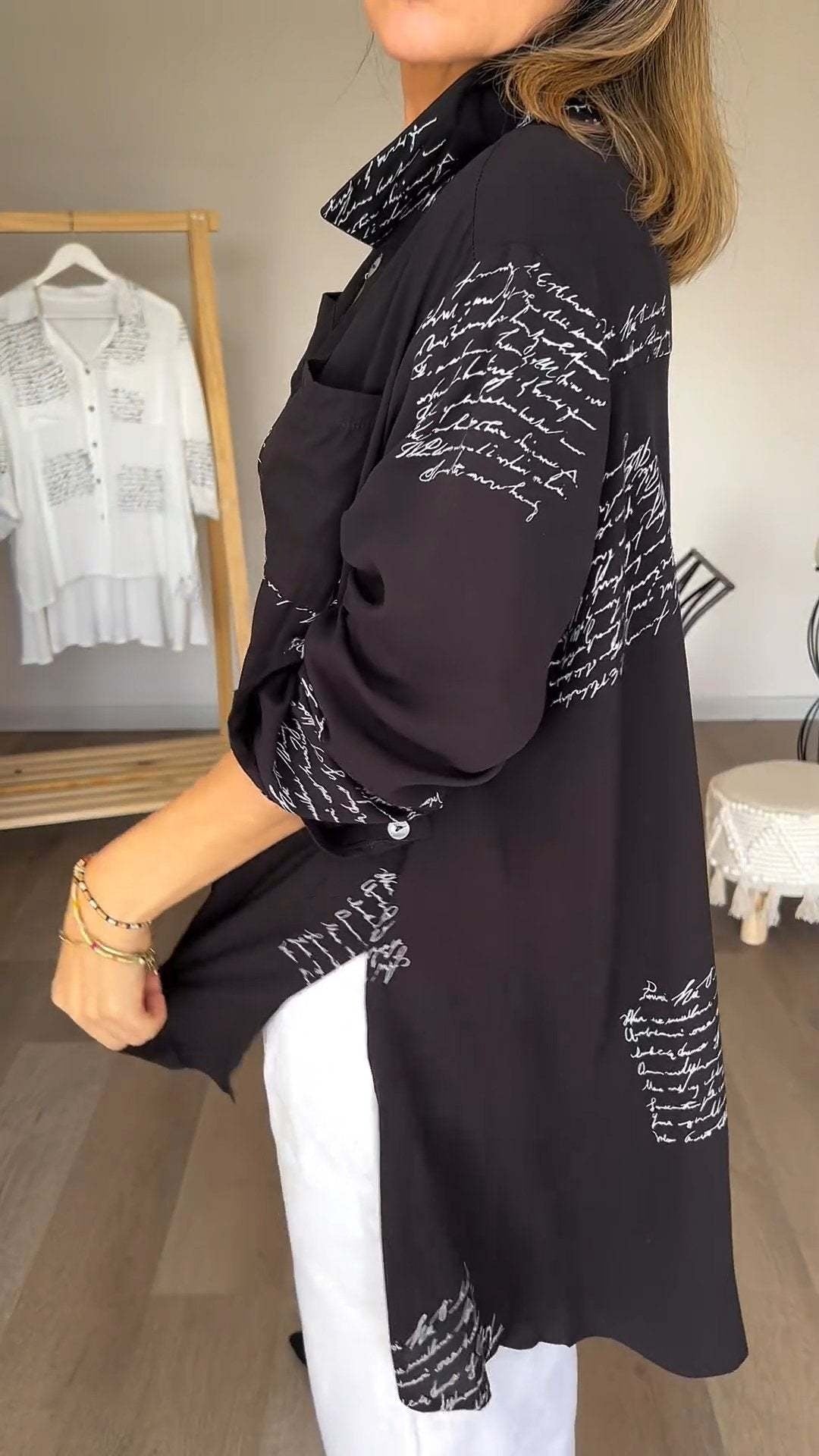 CALLISTA™ - HANDWRITTEN BUTTON-UP SHIRT