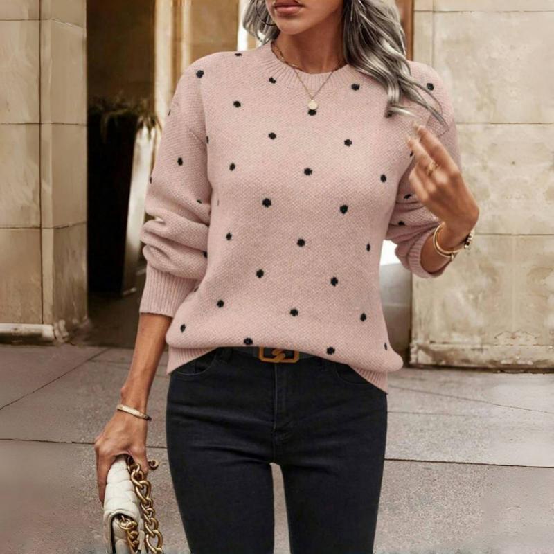 NINA™ - POLKA DOT KNITTED SWEATER