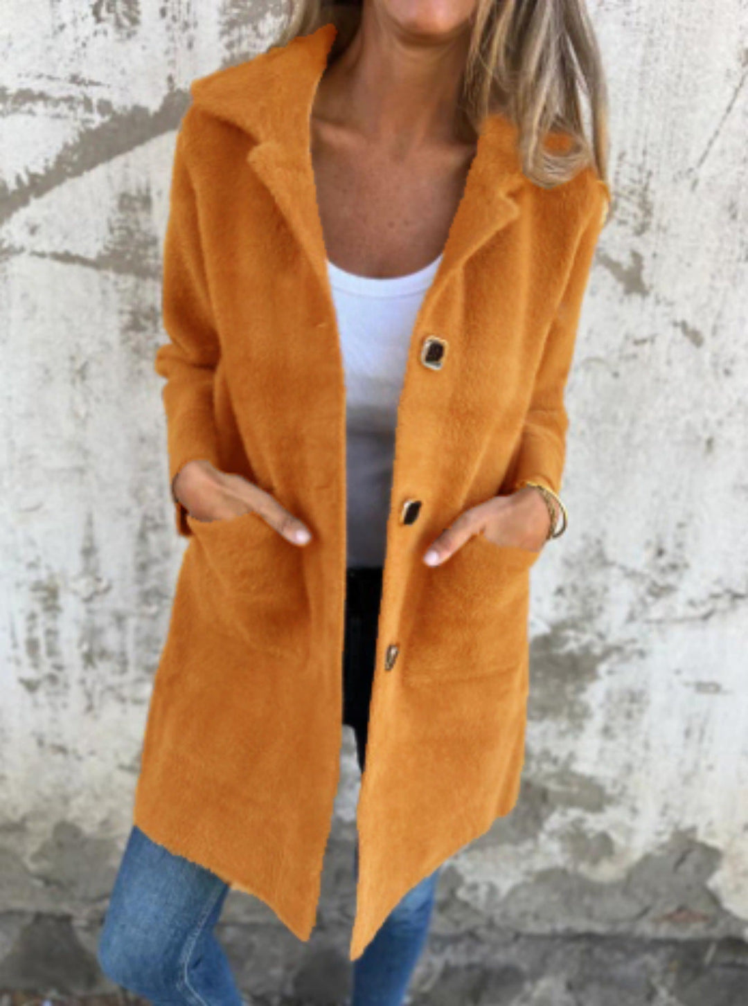 Ember™ - STYLISH SINGLE-BREASTED COAT WITH LAPELS
