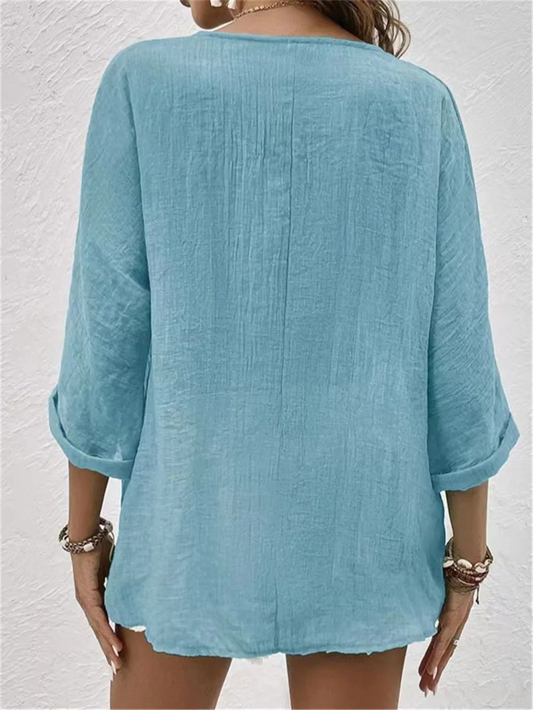 FAYE™ - BREEZY DAY V-NECK TOP