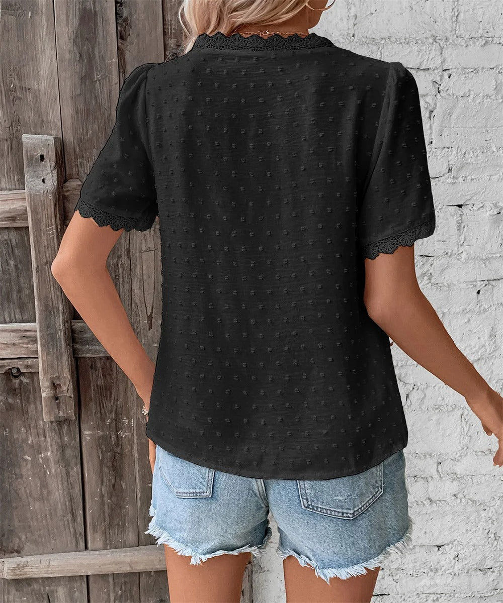 Vanya™ – ELEGANT V-NECK SUMMER TOP