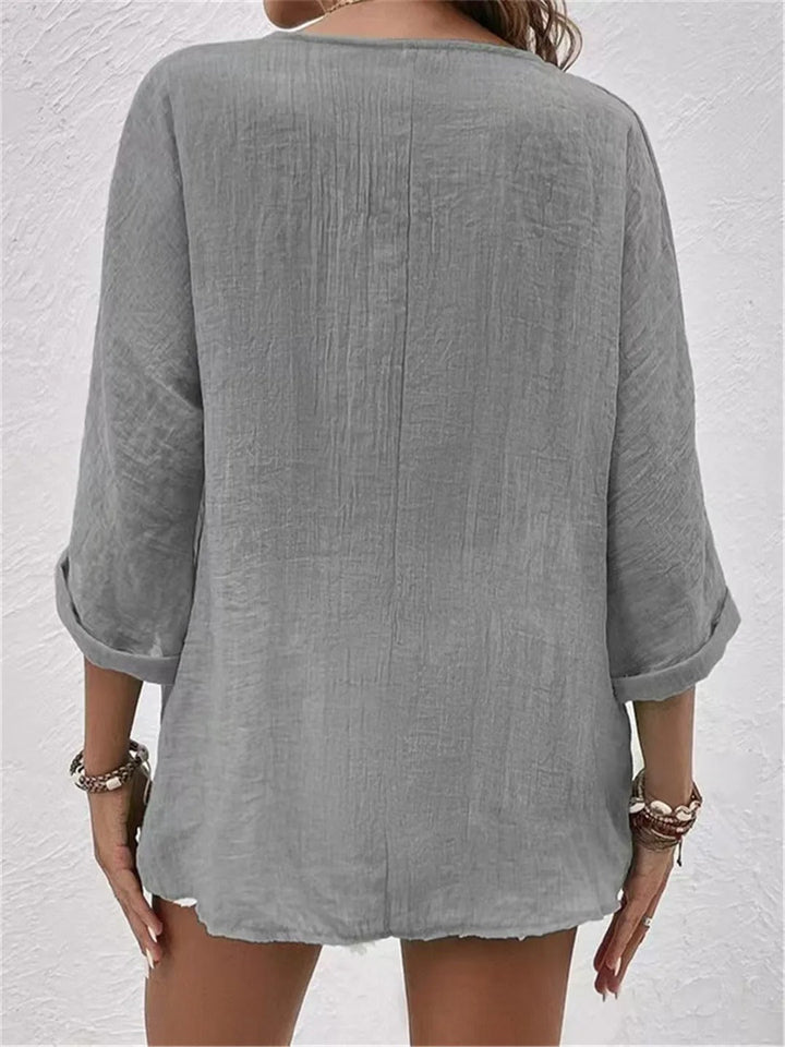 FAYE™ - BREEZY DAY V-NECK TOP