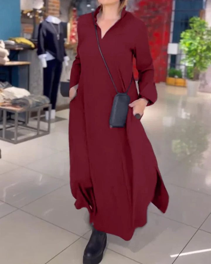 Vayla™ - FLOWY MAXI DRESS WITH SIDE SLITS