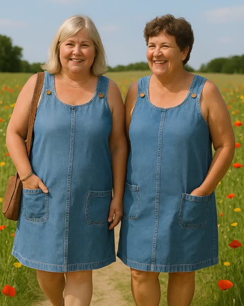 Imani™ - FLATTERING CUT DENIM DRESS