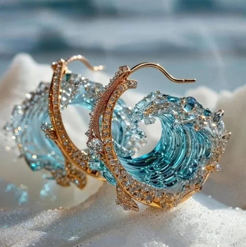 Coralie - ELEGANT OCEAN OATH EARRINGS