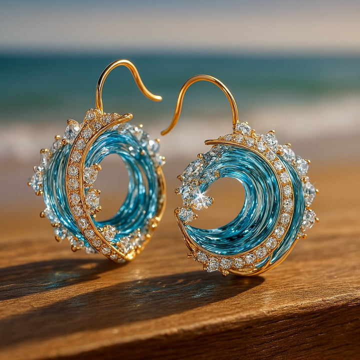 Coralie - ELEGANT OCEAN OATH EARRINGS