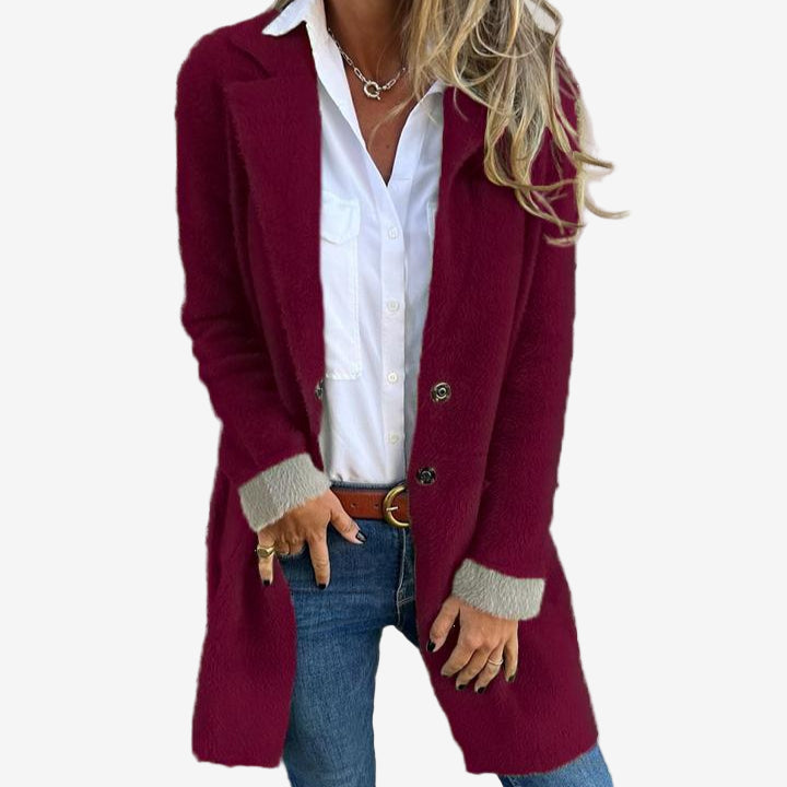 Martine™ - LONG KNIT CARDIGAN WITH ELEGANT DRAPE