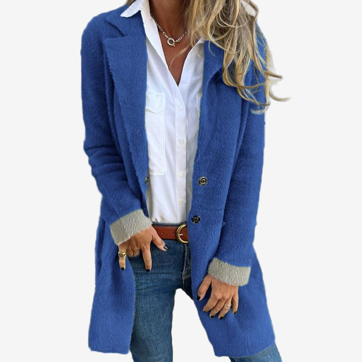 Martine™ - LONG KNIT CARDIGAN WITH ELEGANT DRAPE