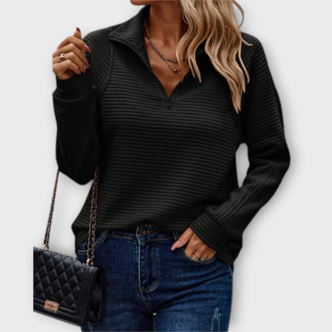 Laurel™ - ELEGANT SWEATER WITH ZIPPER DETAIL
