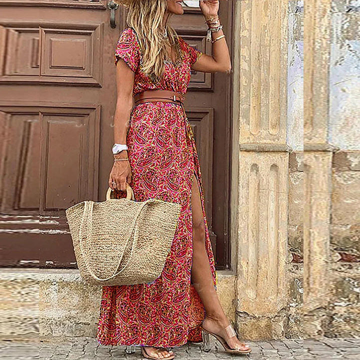Anika™ - BOHEMIAN LONG DRESS WITH ELEGANT SILHOUETTE