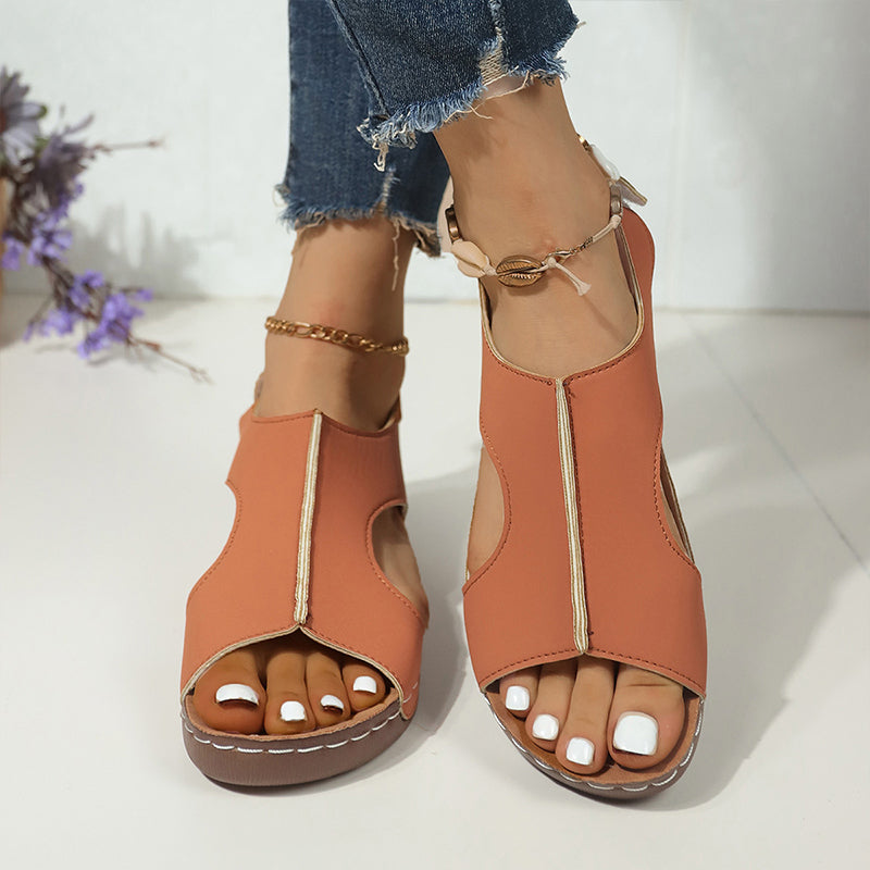 Selene™ – ANKLE STRAP PLATFORM SANDALS