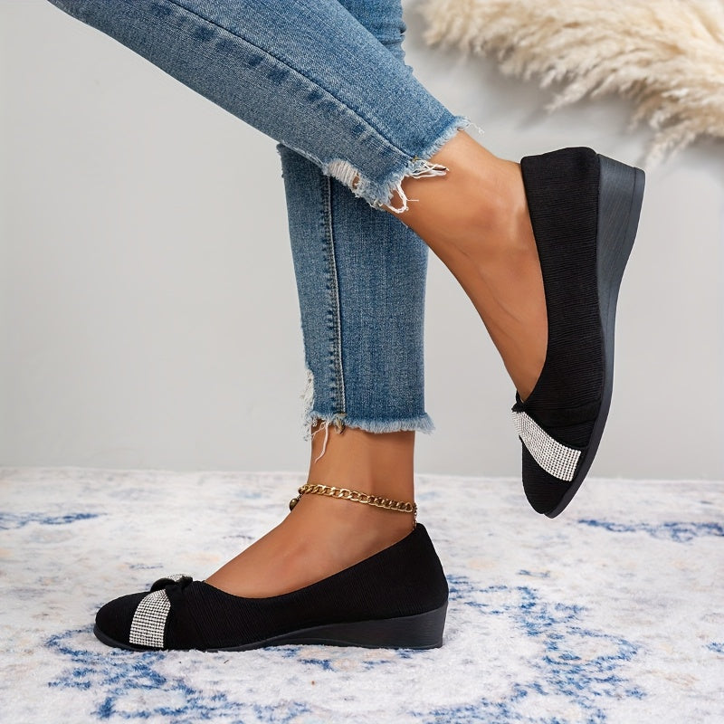 Olivine™ - TRENDY HEEL SHOES WITH RHINESTONES