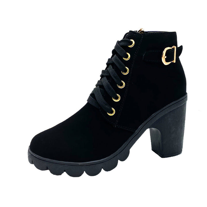 Stride™ - Block Heel Boots with Stylish & Thick Sole Design