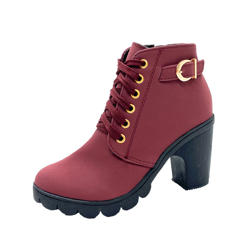 Stride™ - Block Heel Boots with Stylish & Thick Sole Design